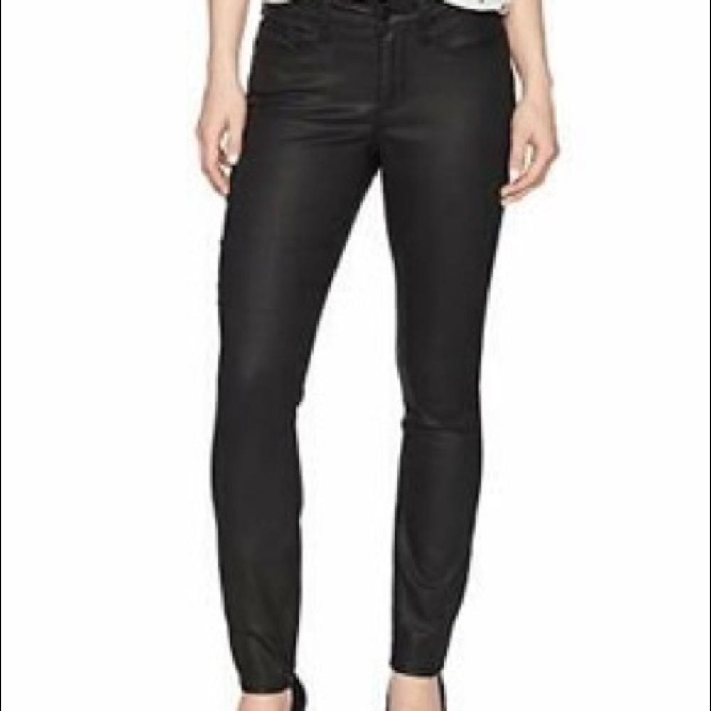 NYDJ Coated Black Jeans